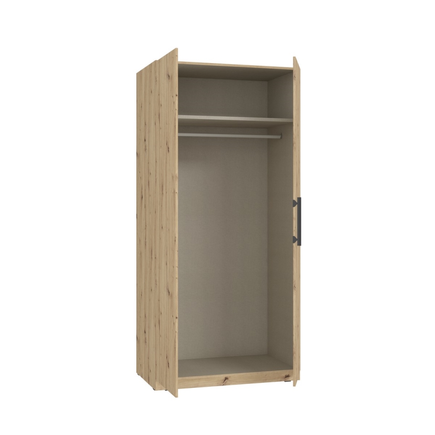 Armario ropero MARO 100x213 cm roble artisan