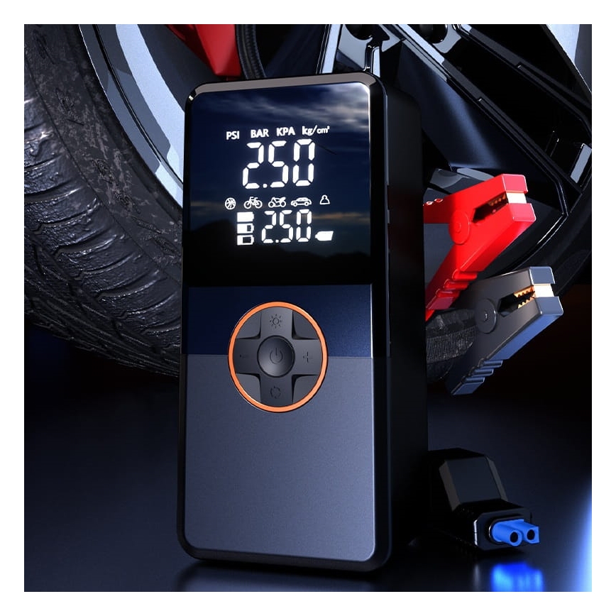 Arrancador portátil con compresor 8000 mAh