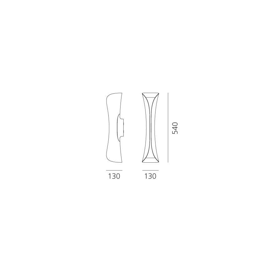 Artemide 1373020A - Aplique CADMO 2xGU10/10W/230V blanco