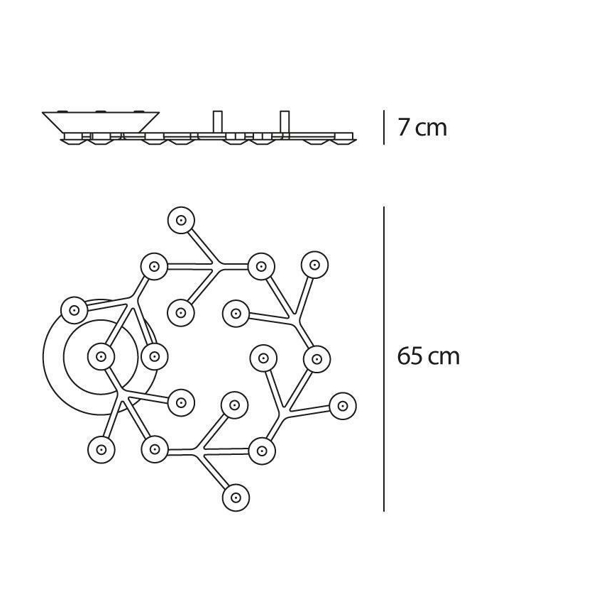 Artemide 1594050APP - Plafón LED regulable NET LED/43W/230V 3000K