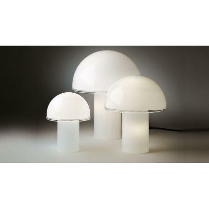 Artemide A006300 - Lámpara de mesa ONFALE 1xE14/5W/230V + 1xE27/13W blanco