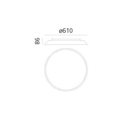 Artemide AR 0241320A - Lámpara de techo LED FEBE 4xLED/30W/230V
