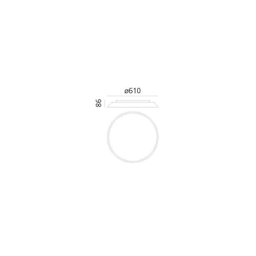 Artemide AR 0241320A - Lámpara de techo LED FEBE 4xLED/30W/230V