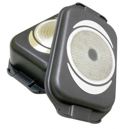 Asadera 2 en 1 apta para inducción TORO 9 l 42x25 cm negra