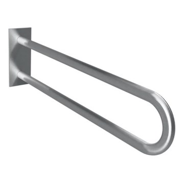 Asidero de apoyo 10,3x25,3 cm acero inoxidable/plateado