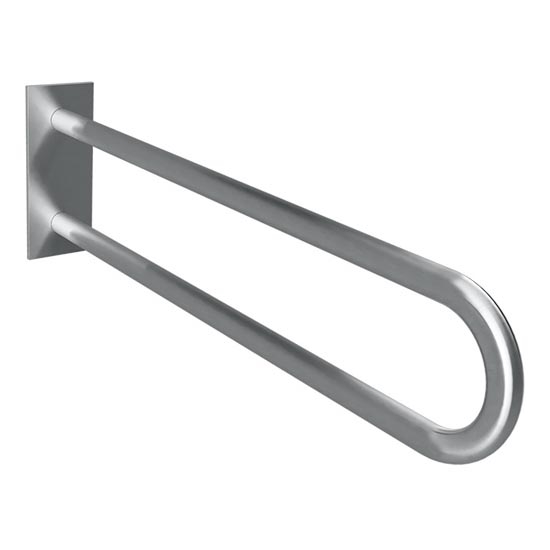 Asidero de apoyo 10,3x25,3 cm acero inoxidable/plateado