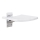Asiento de ducha 38x45 cm plateado/blanco