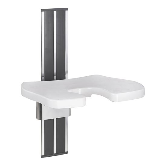 Asiento de ducha 43x67 cm plateado/blanco