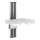 Asiento de ducha 43x67 cm plateado/blanco
