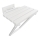 Asiento de ducha 44 x 46 cm, blanco
