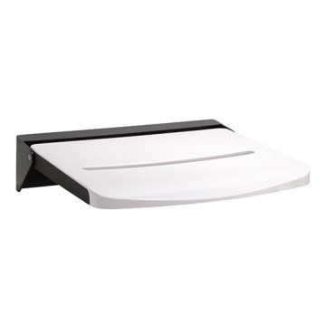 Asiento de ducha 46,2x12 cm negro/blanco