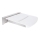 Asiento de ducha 46,2x12 cm plateado/blanco