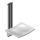 Asiento para ducha 42,3x67,5 cm plateado/blanco