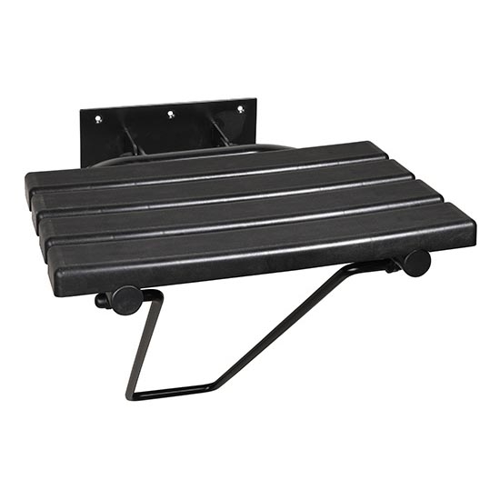 Asiento para ducha 44x46 cm negro