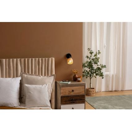 Atmosphera - Aplique de pared orientable LIO 1xE14/25W/230V bambú