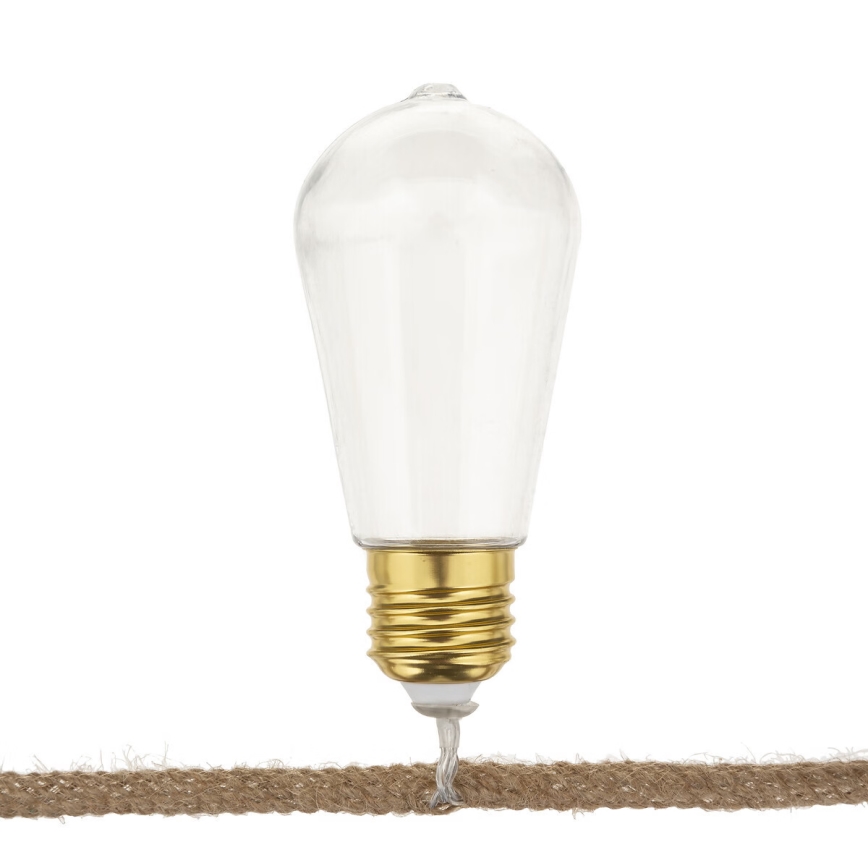 Atmosphera - Guirnalda decorativa LED GIRLANDA 10xLED/2xAA 1,65m blanco cálido