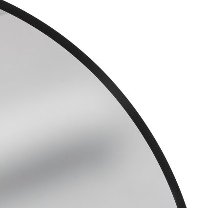 Atmosphera - Espejo de pared ALICE Ø 70 cm negro