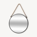 Atmosphera - Espejo de pared EDEN diá. 38 cm negro