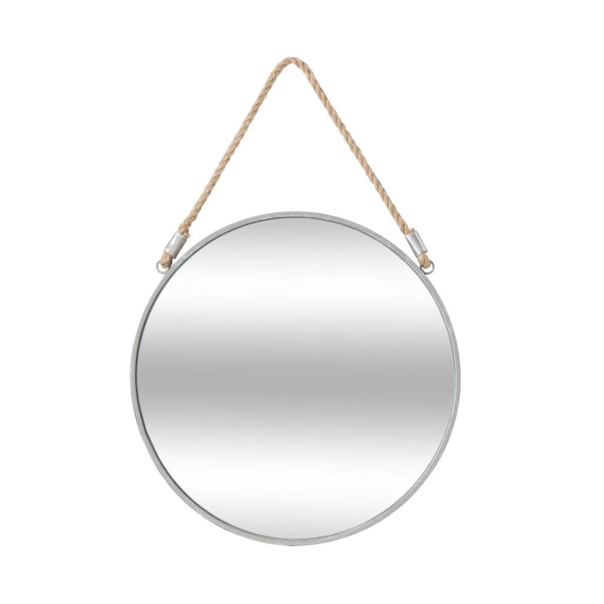 Atmosphera - Espejo de pared EDEN diá. 38 cm plata