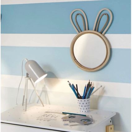 Atmosphera - Espejo de pared infantil RABBIT 37x24 cm bambú