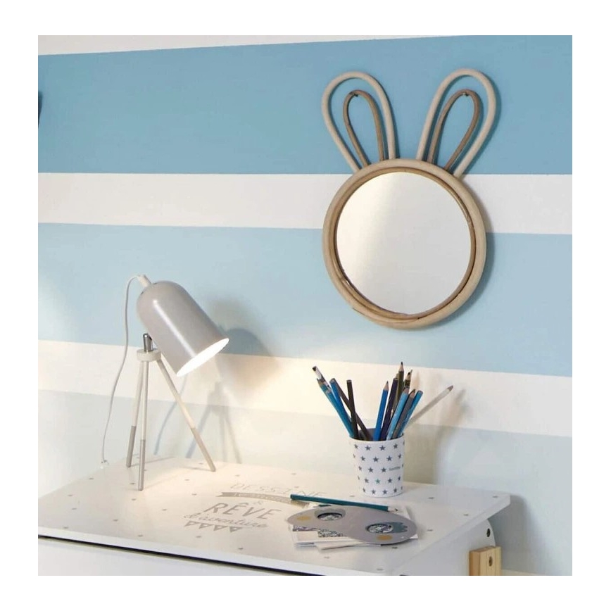 Atmosphera - Espejo de pared infantil RABBIT 37x24 cm bambú