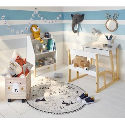 Atmosphera - Espejo de pared infantil RABBIT 37x24 cm bambú