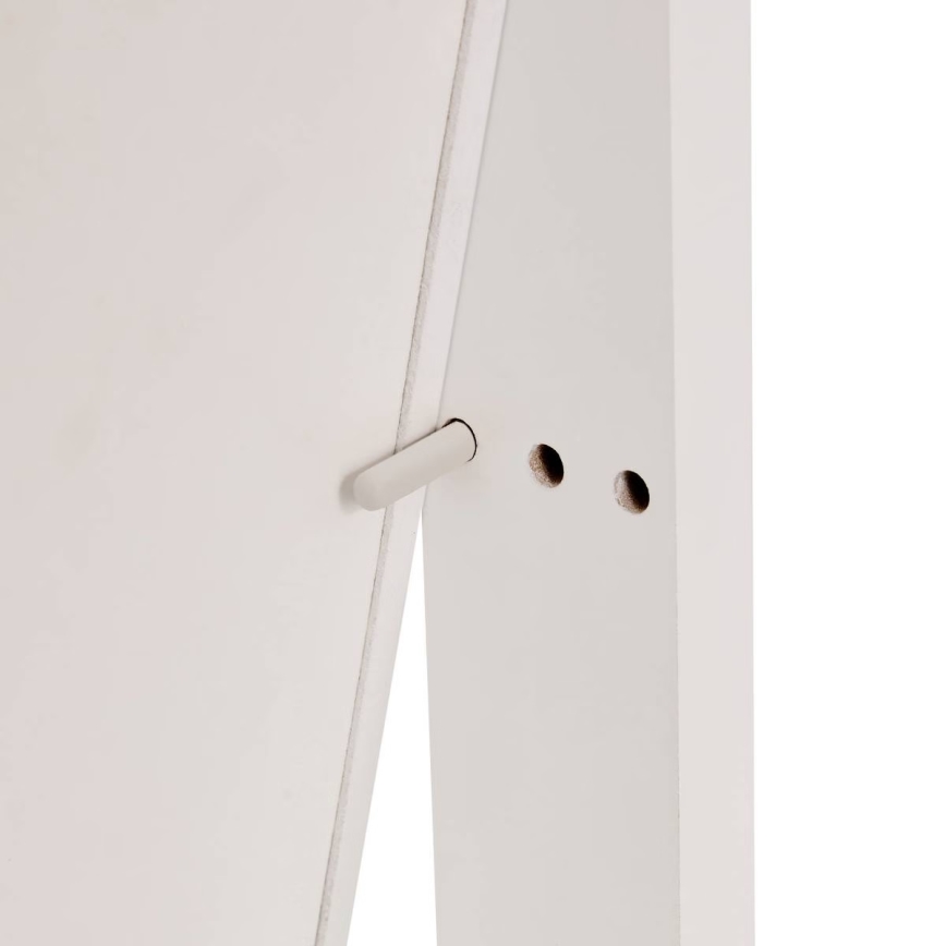 Atmosphera - Espejo de pie con joyero integrado LEXY 158x38 cm blanco