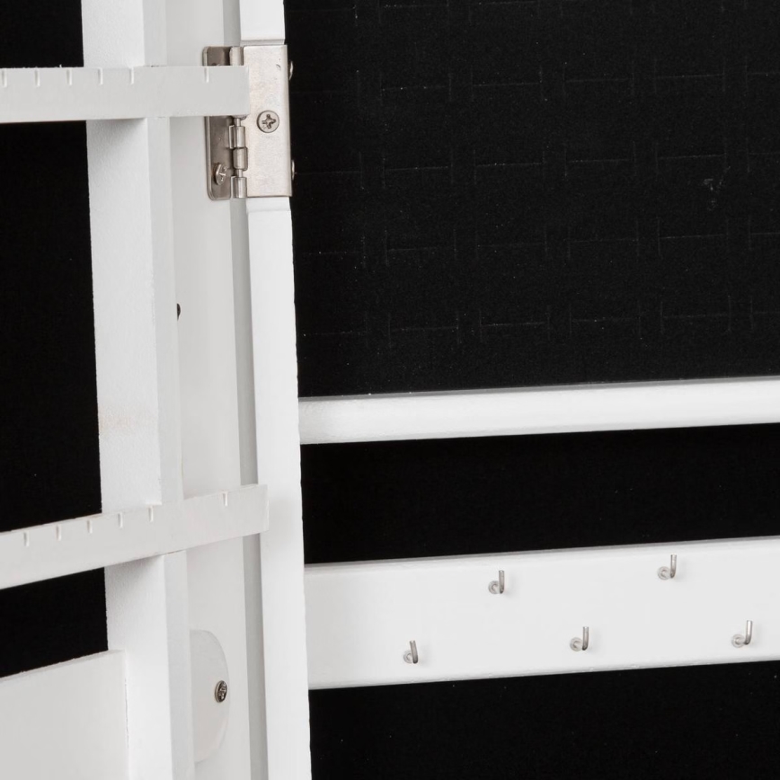 Atmosphera - Espejo de pie con joyero KRISTIN 146,8x37 cm blanco