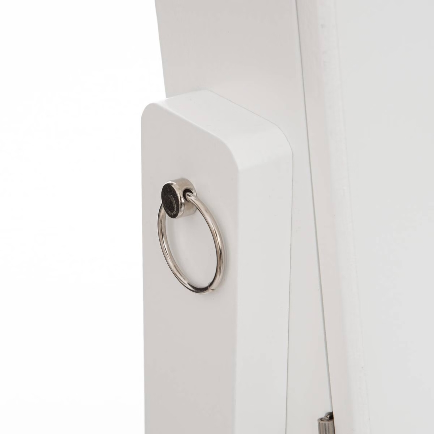 Atmosphera - Espejo de pie con joyero KRISTIN 146,8x37 cm blanco