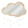 Atmosphera - Espejo mural infantil CLOUD 40x36 cm de madera de caucho