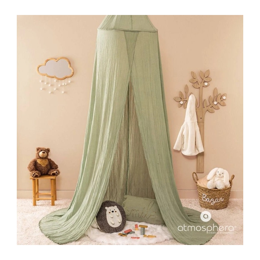 Atmosphera - Espejo mural infantil CLOUD 40x36 cm de madera de caucho