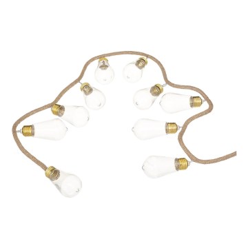 Atmosphera - Guirnalda decorativa LED GIRLANDA 10xLED/2xAA 1,65m blanco cálido