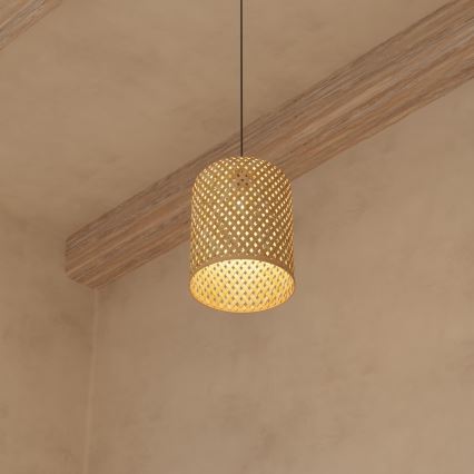 Atmosphera - Lámpara colgante ALI 1xE27/40W/230V bambú