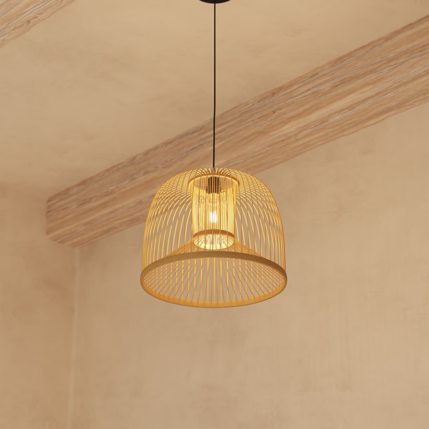 Atmosphera - Lámpara colgante AMY 1xE27/40W/230V bambú