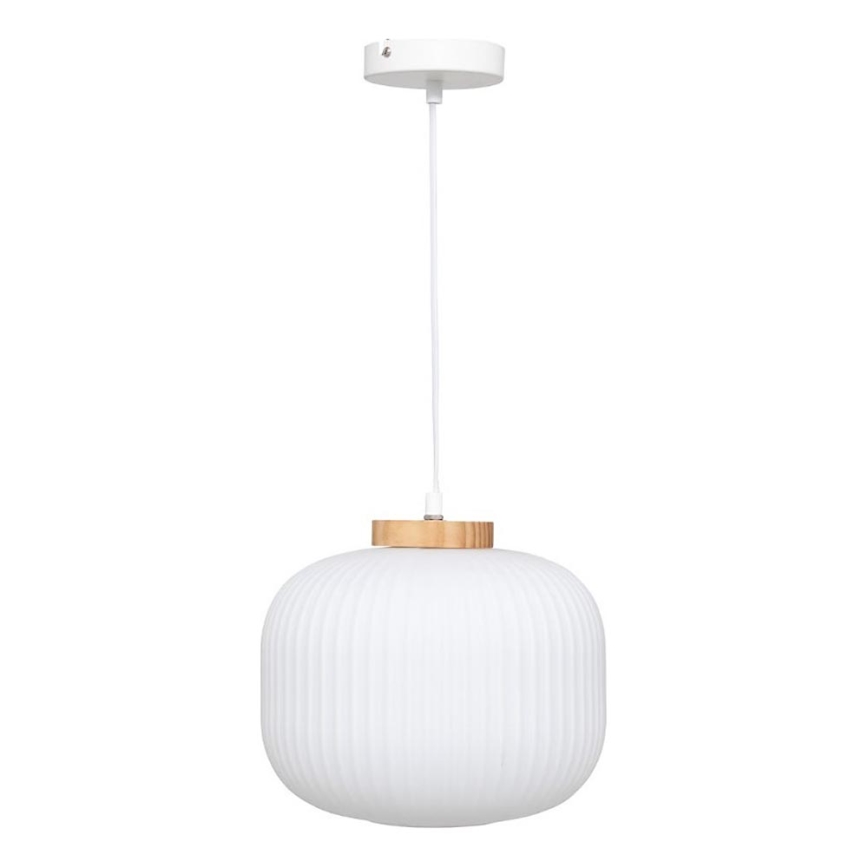 Atmosphera - Lámpara colgante con cable TRAVIS 1xE27/25W/230V, pino