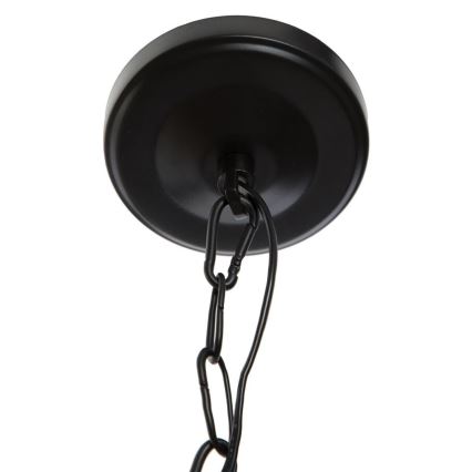 Atmosphera - Lámpara colgante con cadena BASALT 1xE27/25W/230V negro