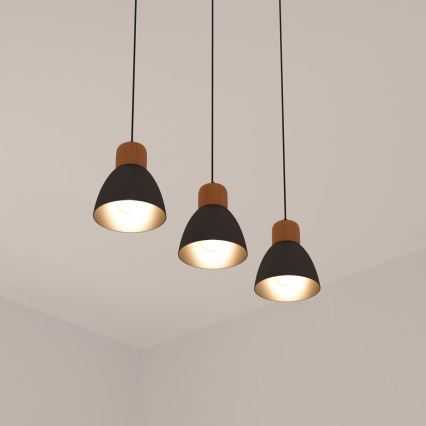 Atmosphera - Lámpara colgante DESY 1xE27/40W/230V pino