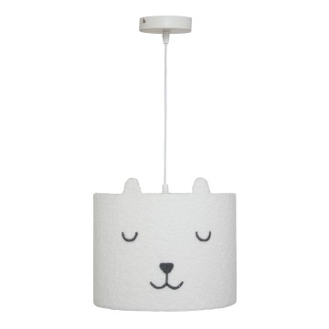 Atmosphera - Lámpara colgante infantil con cable TOXEY 1xE27/25W/230V, diseño osito