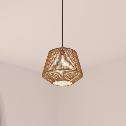Atmosphera - Lámpara colgante JILY 1xE27/40W/230V yute beige
