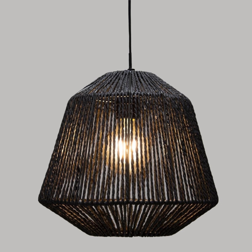Atmosphera - Lámpara colgante JILY 1xE27/40W/230V yute negro
