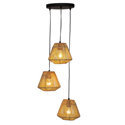 Atmosphera - Lámpara colgante JILY 3xE27/40W/230V yute