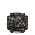 Atmosphera - Lámpara colgante LIBY 1xE27/40W/230V bambú/negro