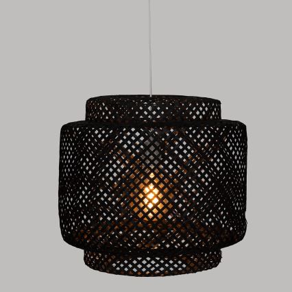 Atmosphera - Lámpara colgante LIBY 1xE27/40W/230V bambú/negro