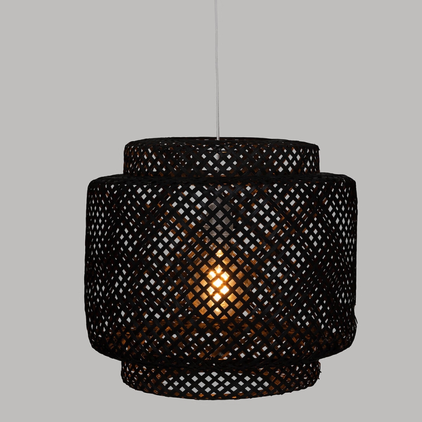 Atmosphera - Lámpara colgante LIBY 1xE27/40W/230V bambú/negro