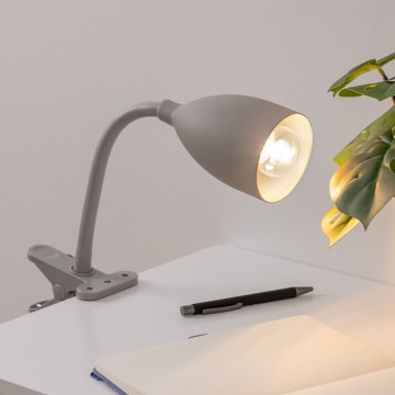 Atmosphera - Lámpara con clip SILY 1xE14/7W/230V gris