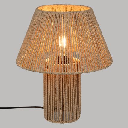 Atmosphera - Lámpara de mesa ADRIA 1xE27/40W/230V yute