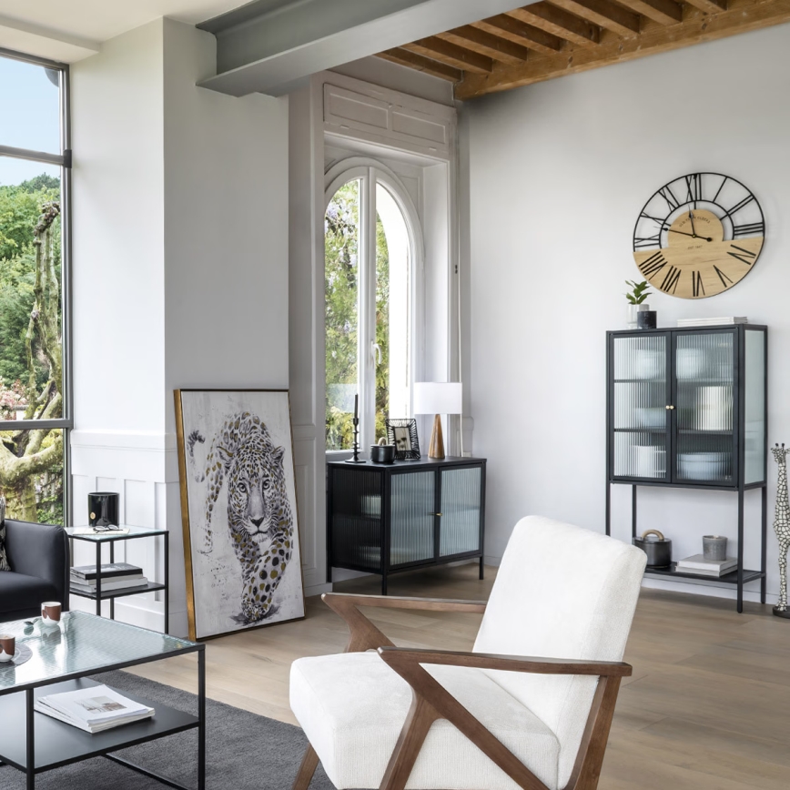 Atmosphera - Lámpara de mesa AINA 1xE27/25W/230V pino