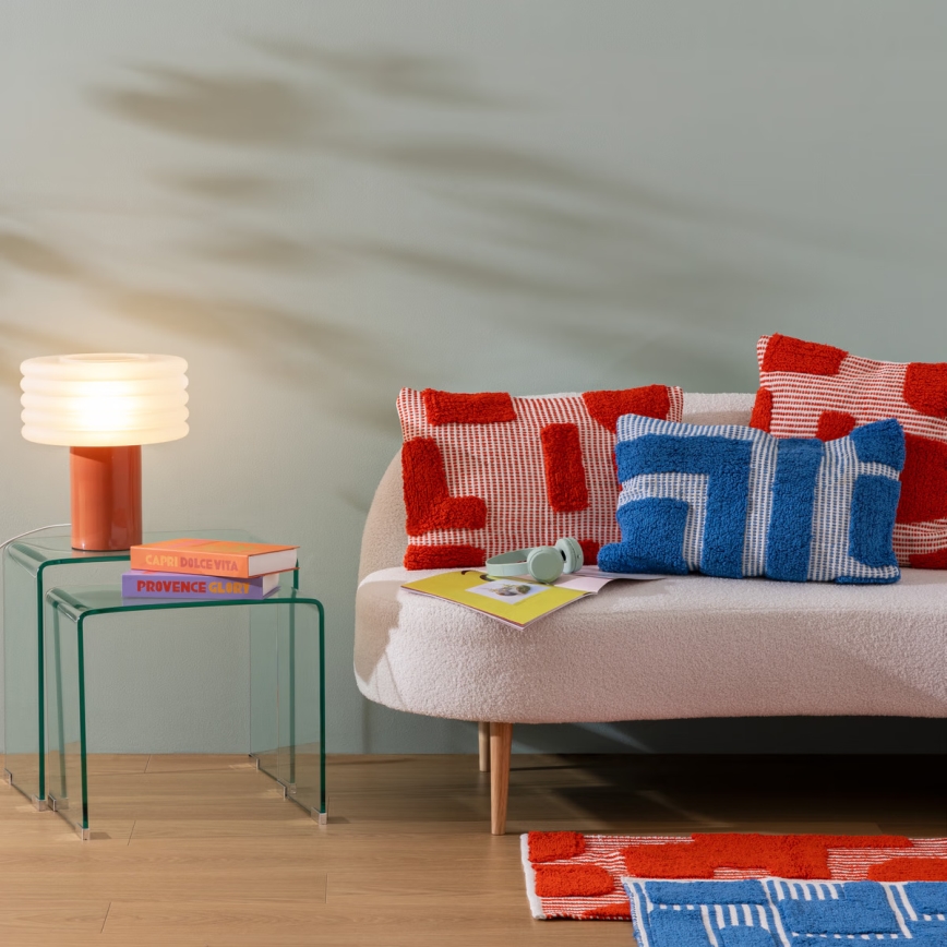 Atmosphera - Lámpara de mesa ASTI 1xE27/60W/230V color ladrillo