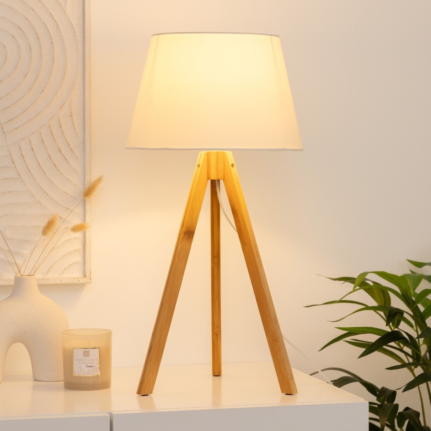 Atmosphera - Lámpara de mesa BAHI 1xE14/40W/230V bambú