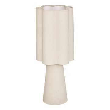 Atmosphera - Lámpara de mesa BLANCA 1xE27/25W/230V color crema